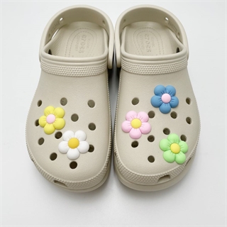  Blomster charms til Crocs – 5-pak i pastelfarver
